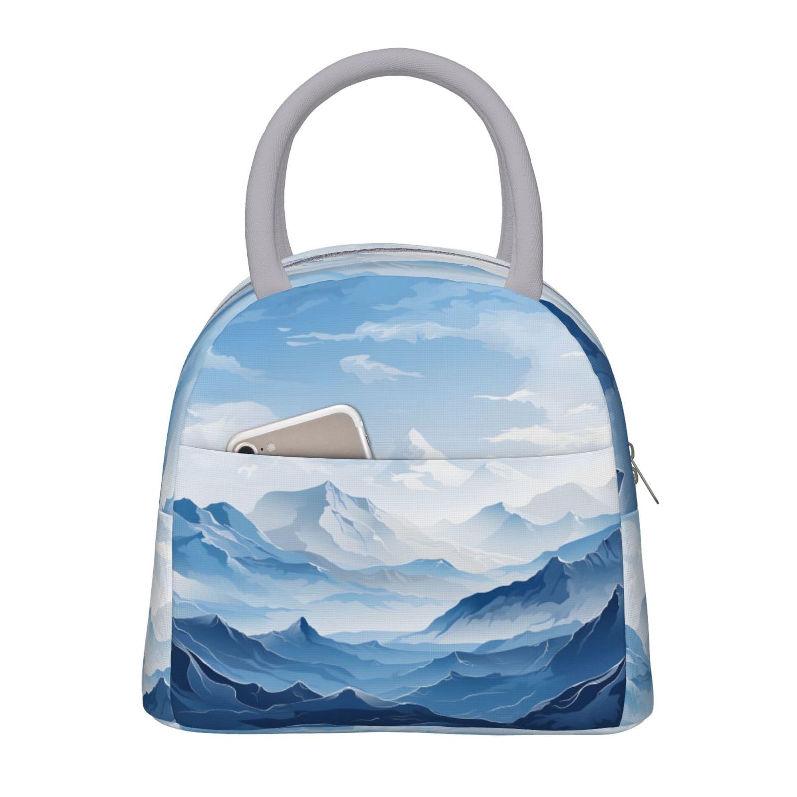 Amazon.com: JXDXHCW Glacier Lunch Bag with Front Pocket Work Lunch